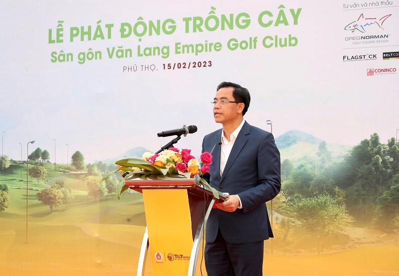 Phát động trồng cây phủ xanh 16 ha  dự án sân golf tại tỉnh Phú Thọ - ảnh 2