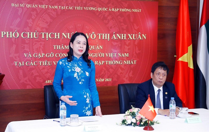 Phó Chủ tịch nước Võ Thị Ánh Xuân làm việc với các tập đoàn kinh tế và gặp gỡ cộng đồng người Việt tại UAE - ảnh 4