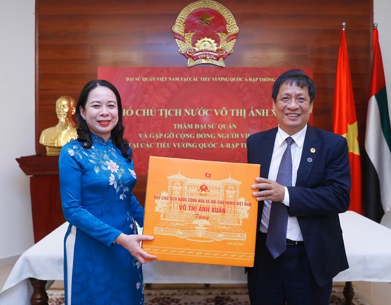Phó Chủ tịch nước Võ Thị Ánh Xuân làm việc với các tập đoàn kinh tế và gặp gỡ cộng đồng người Việt tại UAE - ảnh 2