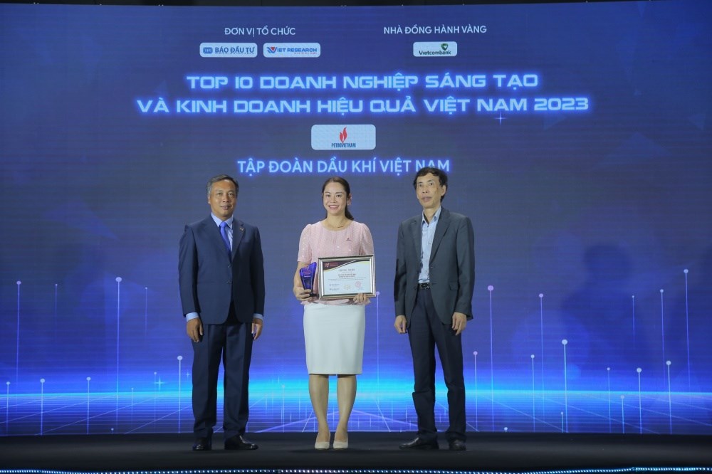 Petrovietnam được vinh danh “Doanh nghiệp Sáng tạo và Kinh doanh hiệu quả Việt Nam năm 2023“ - ảnh 1