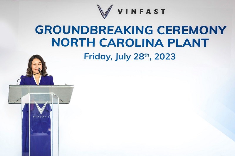 Vinfast khởi công nhà máy sản xuất xe điện tại Bắc Carolina - ảnh 2