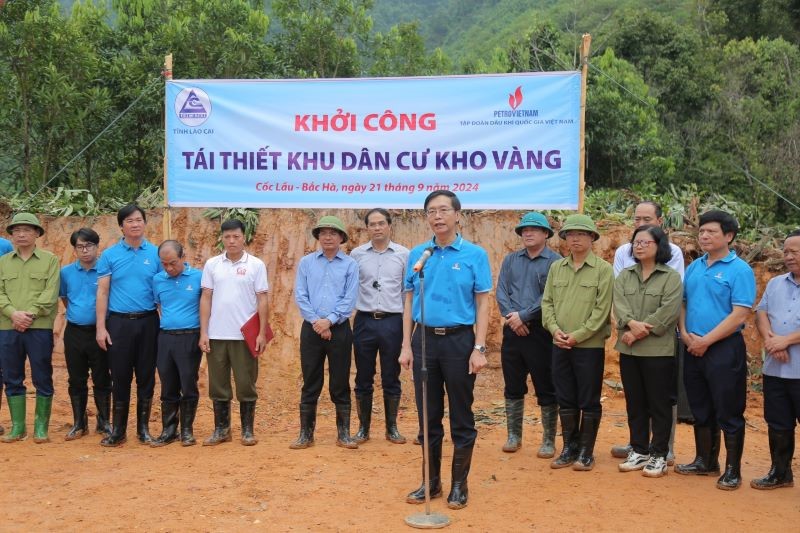 Petrovietnam khởi công tái thiết toàn bộ khu dân cư thôn Kho Vàng - ảnh 1