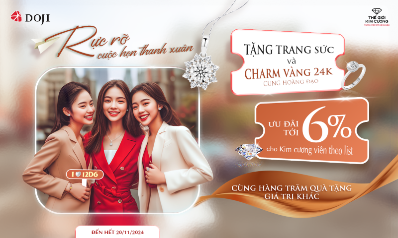 Rực rỡ hơn cả thanh xuân với quà tặng trang sức từ DOJI - ảnh 4