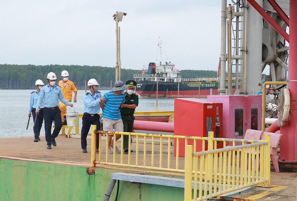 Diễn tập an ninh cảng biển tại kho cảng PV GAS Vũng Tàu – năm 2022 - ảnh 2