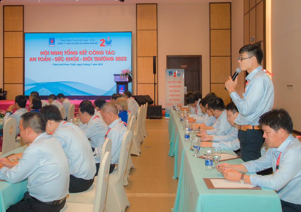 Công ty Vận chuyển khí Đông Nam Bộ tổ chức thành công Hội nghị An toàn – Sức khỏe – Môi trường  - ảnh 3