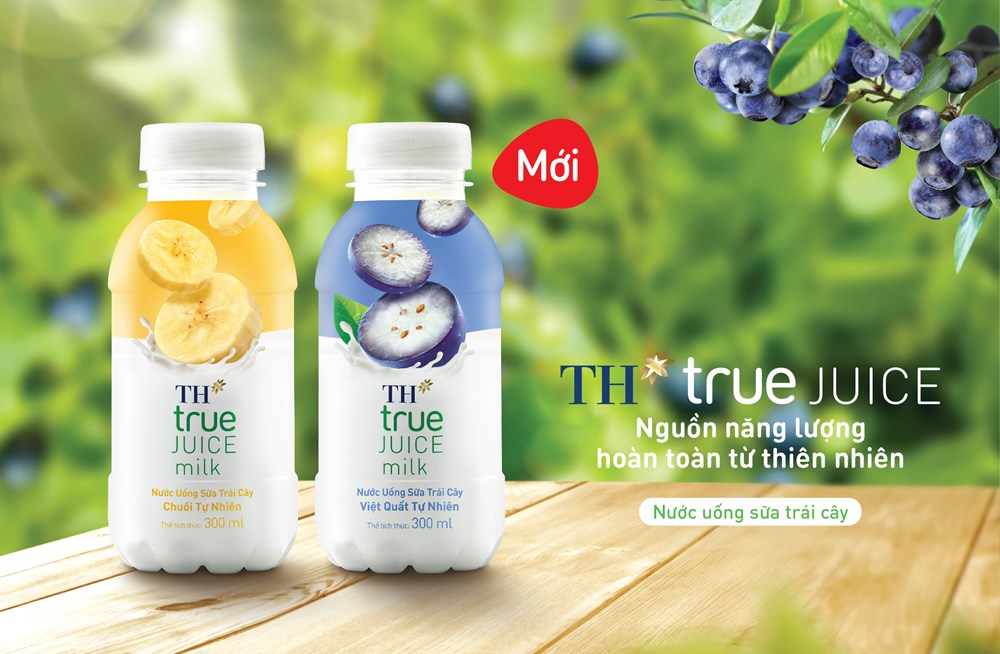 Nạp nguồn năng lượng hoàn toàn từ thiên nhiên với TH true JUICE milk Việt quất và Chuối - ảnh 2