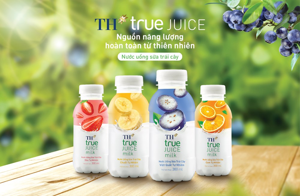 Nạp nguồn năng lượng hoàn toàn từ thiên nhiên với TH true JUICE milk Việt quất và Chuối - ảnh 1