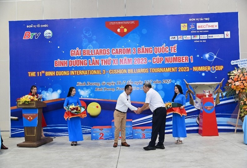 Chính thức khai mạc Giải Billiards Carom 3 băng quốc tế Bình Dương năm 2023 - Cúp Number 1 - ảnh 3