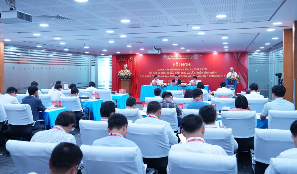 Đảng bộ Tổng công ty Khí Việt Nam tổ chức Hội nghị Ban Chấp hành lần thứ XVIII, lấy phiếu tín nhiệm lãnh đạo Đảng ủy, Tổng công ty - ảnh 1
