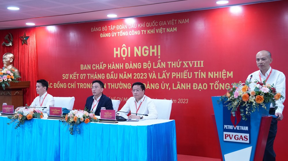 Đảng bộ Tổng công ty Khí Việt Nam tổ chức Hội nghị Ban Chấp hành lần thứ XVIII, lấy phiếu tín nhiệm lãnh đạo Đảng ủy, Tổng công ty - ảnh 3