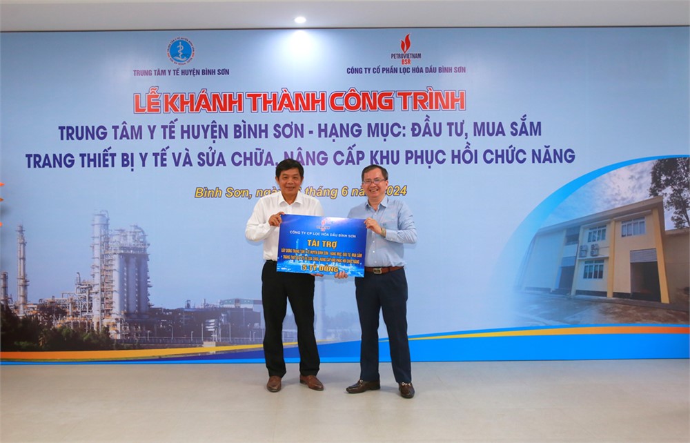 BSR khánh thành khu phục hồi chức năng Trung tâm Y tế huyện Bình Sơn - ảnh 1