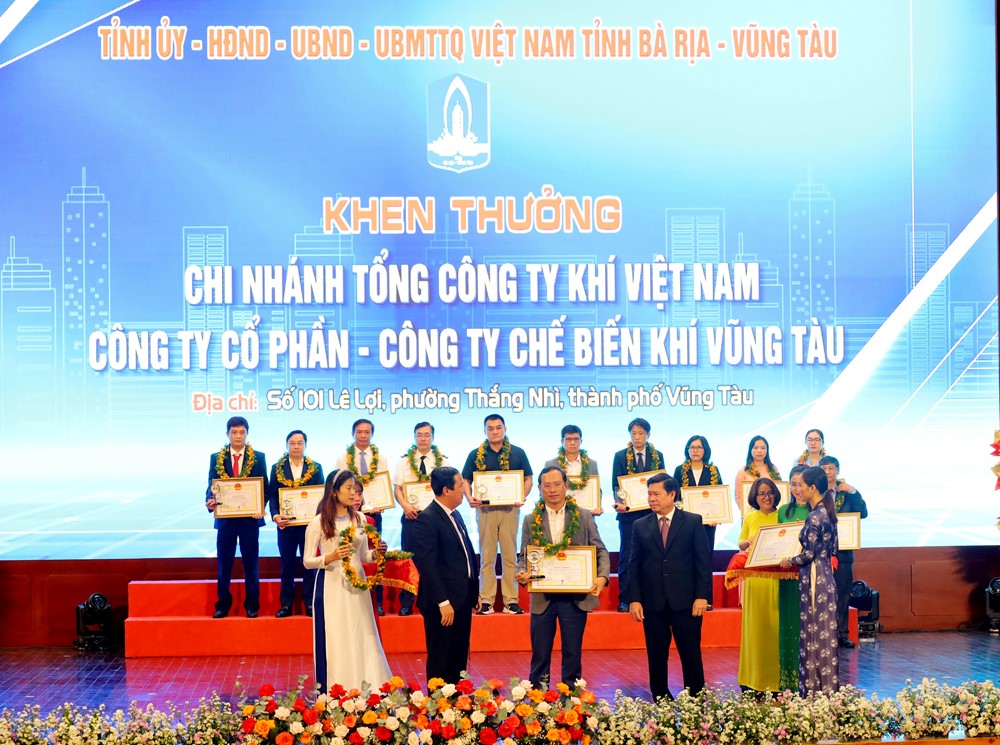 3 công ty trực thuộc PV GAS được tỉnh Bà Rịa - Vũng Tàu tôn vinh Doanh nghiệp tiêu biểu năm 2024 - ảnh 1