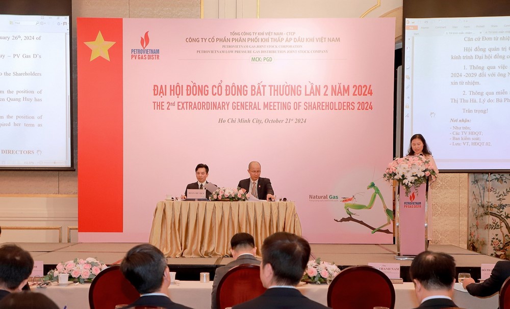 PV GAS DISTR tổ chức Đại hội đồng cổ đông bất thường lần 2 năm 2024 - ảnh 1