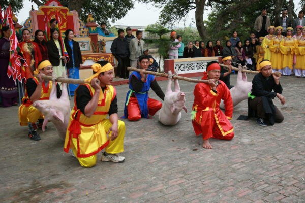 Lễ hội “chạy lợn” làng Duyên Yết - ảnh 1