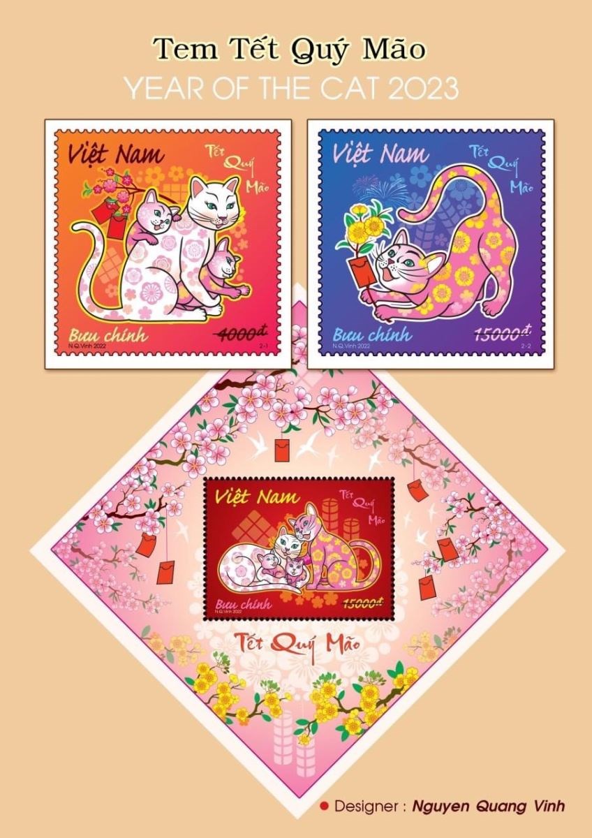 Tết Quý Mão nói chuyện hình tượng mèo trong tem Bưu chính - ảnh 1