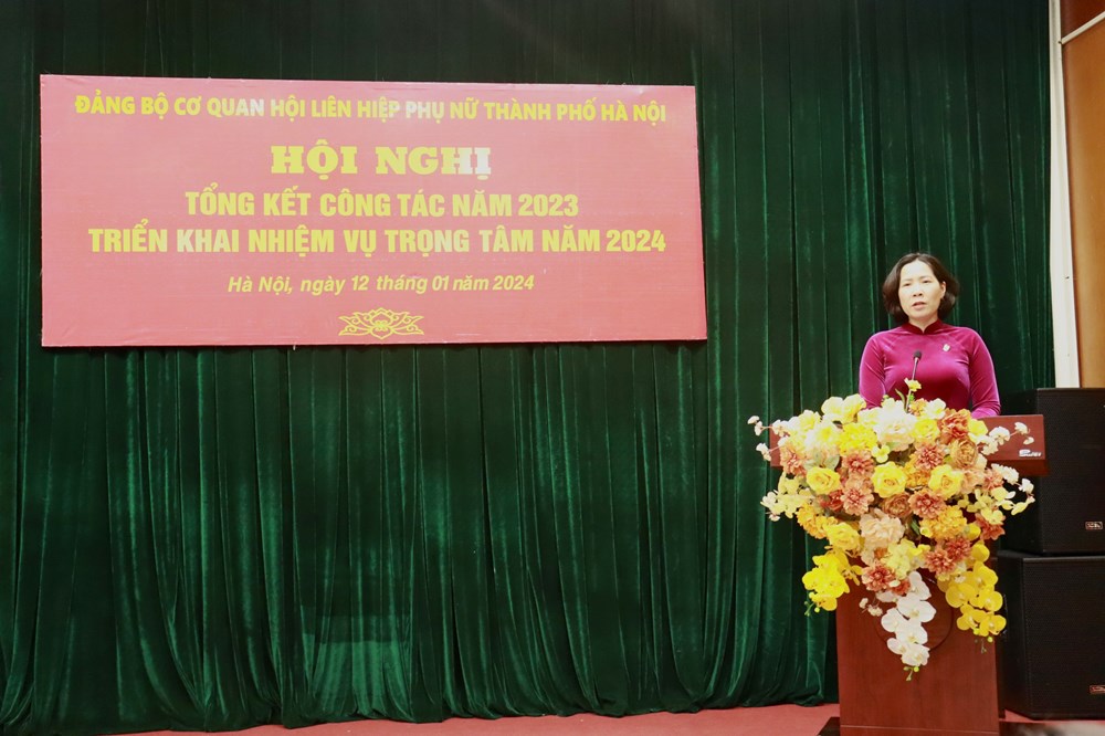 Đảng bộ cơ quan Hội LHPN Hà Nội nhận Bằng khen của Thành uỷ Hà Nội năm 2023 - ảnh 3