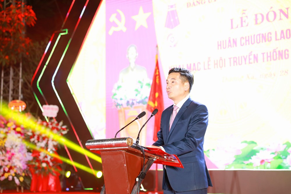 Xã Dương Xá đón nhận Huân chương Lao động hạng Nhì và khai mạc Lễ hội truyền thống Đền - Chùa Bà Tấm 2024 - ảnh 6