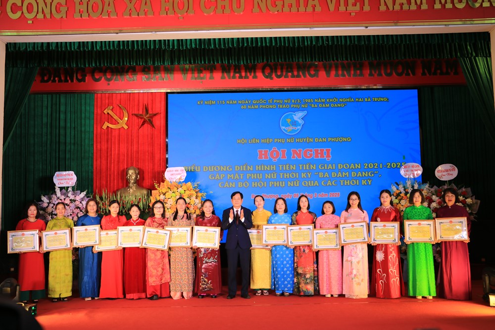 Hội LHPN huyện Đan Phượng phát huy tinh thần “Ba đảm đang”, đạt nhiều thành tích giai đoạn 2021-2025  - ảnh 5