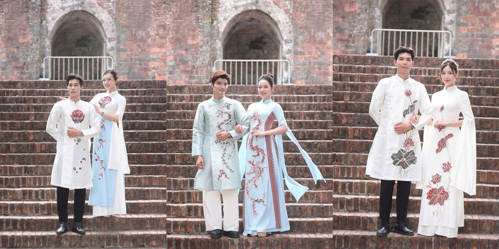 Bộ sưu tập áo dài lấy cảm hứng từ khát vọng hoà bình của NTK Đỗ Như Quỳnh - ảnh 2