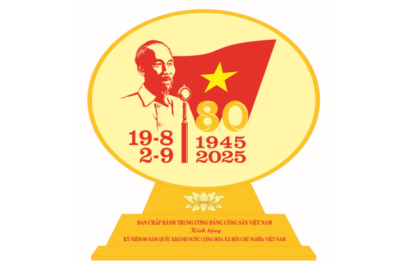 Phê duyệt mẫu biểu trưng quà tặng Kỷ niệm 80 năm Cách mạng tháng Tám thành công và Quốc khánh 2/9  - ảnh 1