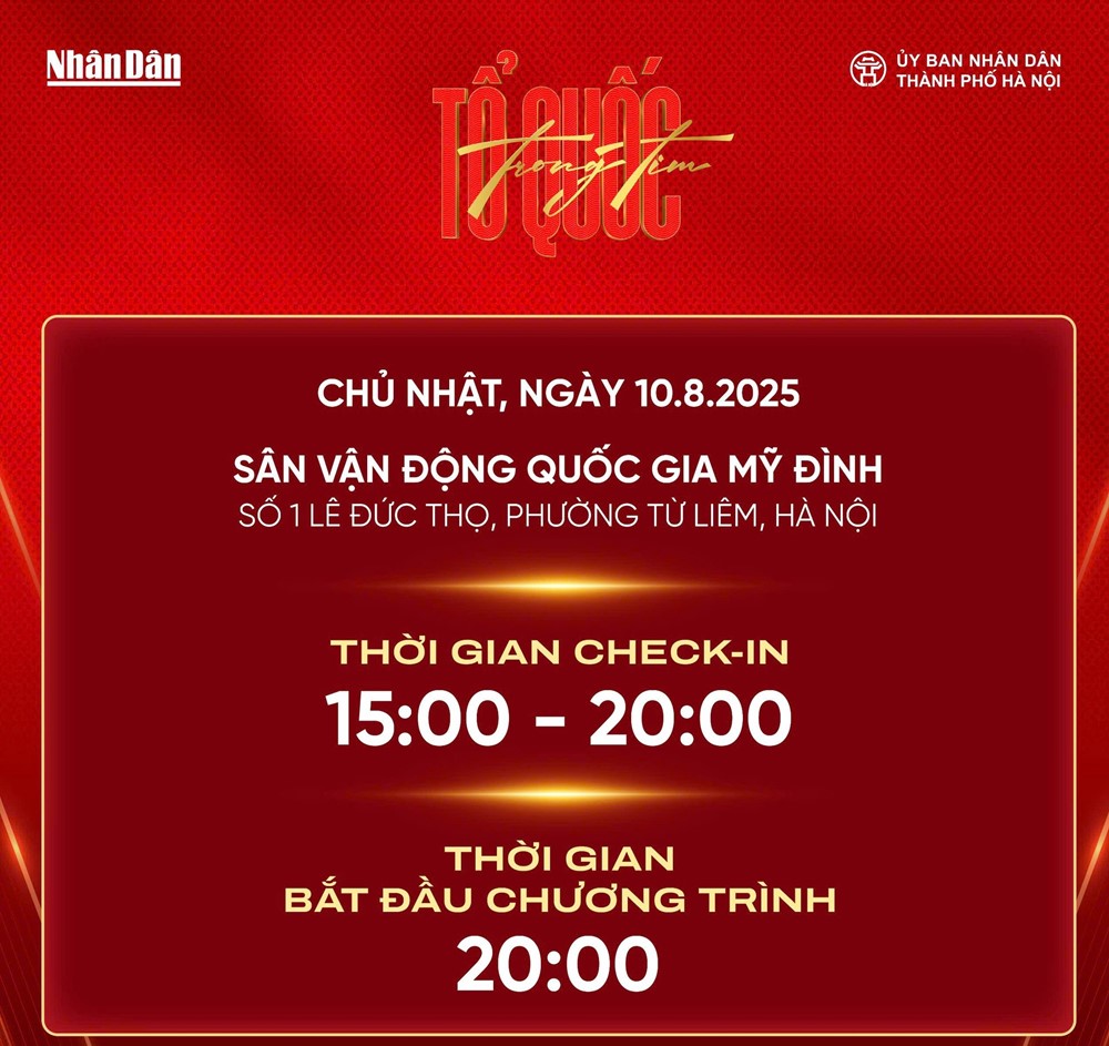 Chi tiết sơ đồ chỗ ngồi, giờ check-in của concert “Tổ quốc trong tim” tối nay 10/8 - ảnh 1