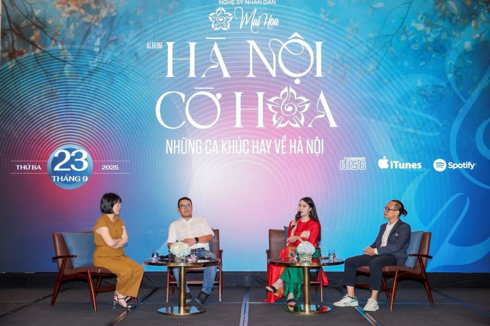 NSND Mai Hoa đưa khán giả “dạo chơi”, thưởng thức vị thu Hà Nội với album “Hà Nội cờ hoa” - ảnh 5