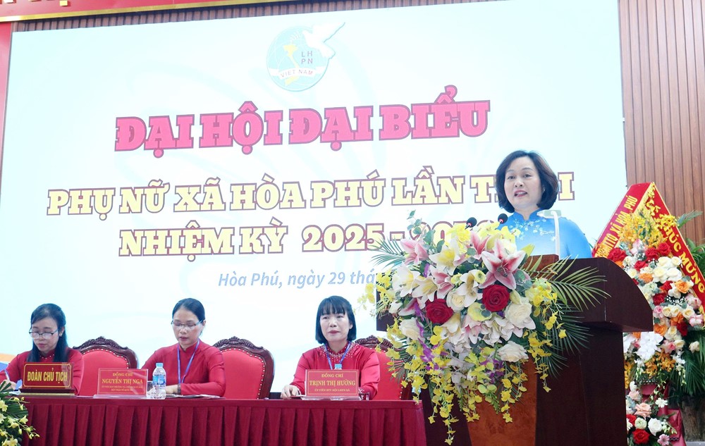Phụ nữ xã Hòa Phú quyết tâm phát triển phong trào phụ nữ, xây dựng tổ chức Hội ngày càng vững mạnh - ảnh 6