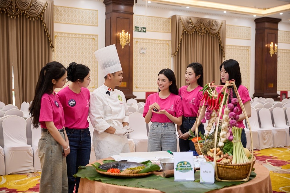 Top 30 Hoa hậu du lịch dân tộc Việt Nam 2025 hóa thân thành những cô gái Thái xinh đẹp, duyên dáng  - ảnh 3