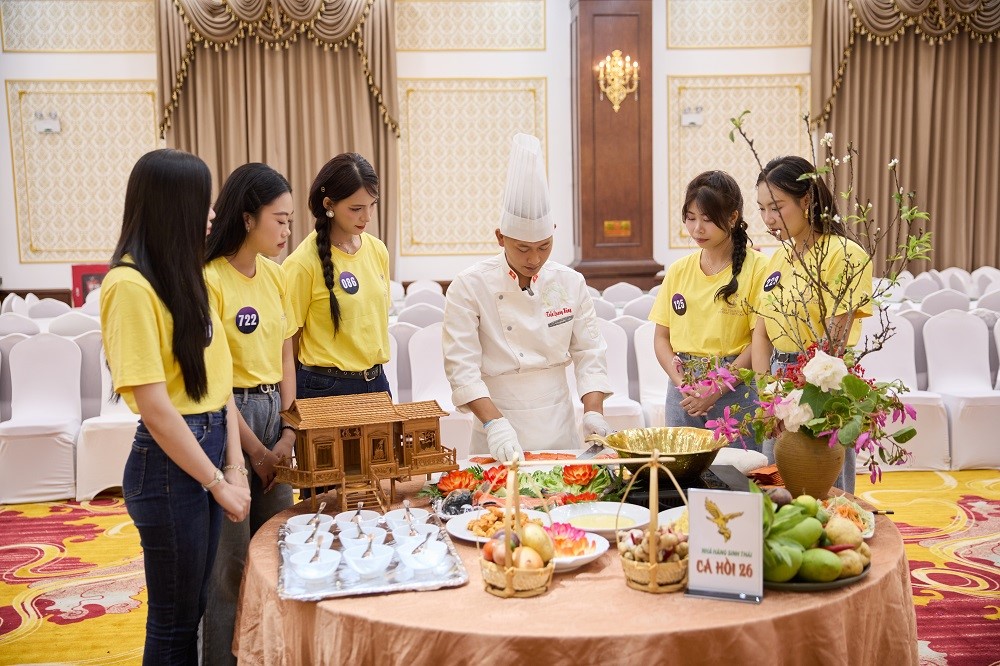 Top 30 Hoa hậu du lịch dân tộc Việt Nam 2025 hóa thân thành những cô gái Thái xinh đẹp, duyên dáng  - ảnh 1