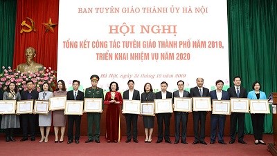 Hà Nội: Tổng kết công tác tuyên giáo thành phố năm 2019,  triển khai nhiệm vụ năm 2020 - ảnh 3