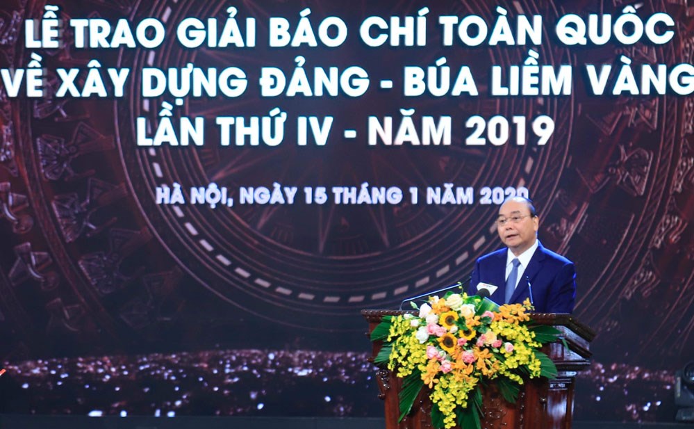 Thủ tướng Chính phủ Nguyễn Xuân Phúc phát biểu tại lễ trao giải