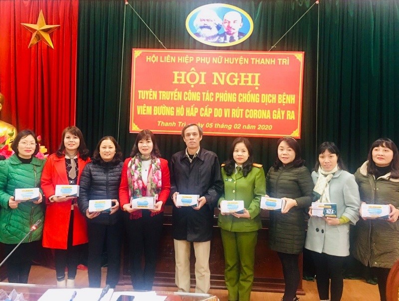 Cán  bộ Hội phụ nữ huyện Thanh  Trì tại hội nghị tập huấn
