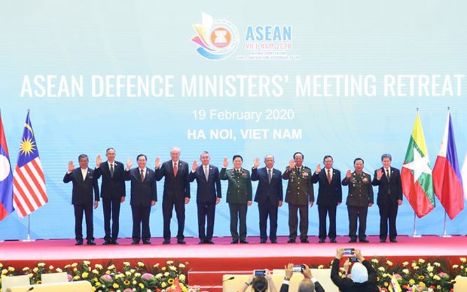 Hội nghị hẹp Bộ trưởng Quốc phòng các nước ASEAN 2020 diễn ra ngày 19-2 tại Hà Nội.