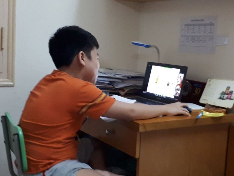 Ứng dụng Zoom đang được nhiều trường tại Hà Nội sử dụng để học trực tuyến.