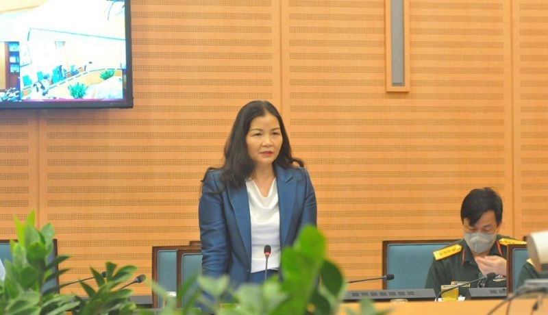 Phó Giám đốc Sở Công thương Trần Thị Phương Lan phát biểu tại phiên họp