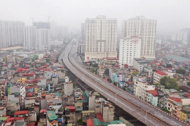 Đường Minh Khai nối cầu Vĩnh Tuy