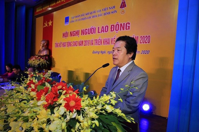 Phó Chủ tịch UBND tỉnh Quảng Ngãi Võ Phiên biểu dương những thành công BSR năm 2019.