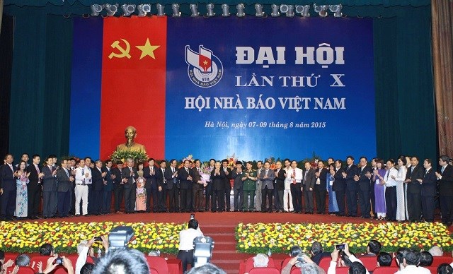 Đại hội Hội Nhà báo Việt Nam lần thứ X năm 2015.