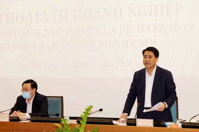 Chủ tịch UBND TP Nguyễn Đức Chung kết luận tại hội nghị.