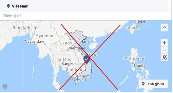 Facebook từng hiển thị bản đồ không có Trường Sa, Hoàng Sa của Việt Nam và bị phản ứng dữ dội