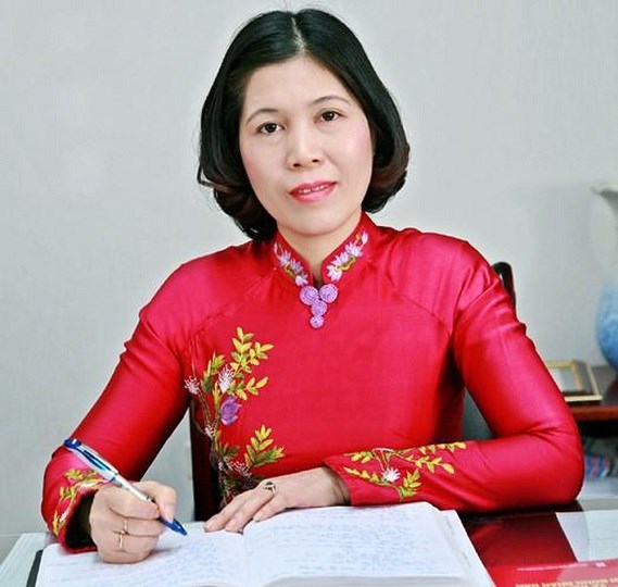 Đồng chí Trần Thị Phương Hoa - Bí thư Quận ủy Cầu Giấy, Đại biểu Quốc hội khóa XIII đoàn Hà Nội.