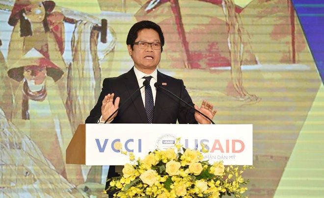 Ông Vũ Tiến Lộc, Chủ tịch Phòng Thương mại và Công nghiệp Việt Nam.