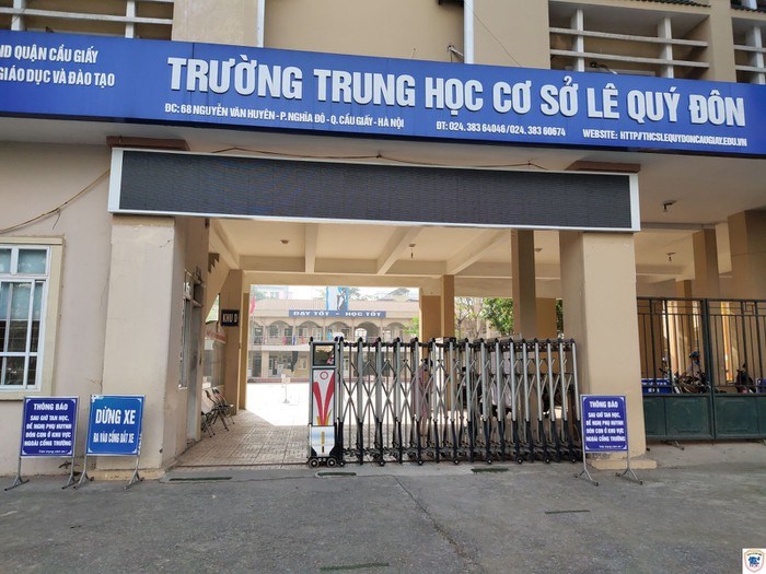 Trường THCS Lê Quý Đôn phản hồi không có sự việc yêu cầu học sinh ra khỏi lớp, đội nắng chờ bố mẹ đón