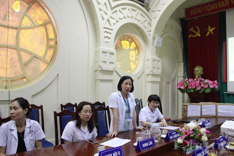 Thạc sỹ Nguyễn Thu Hằng- Trưởng khoa Dược bệnh viện Đa khoa Đống Đa cho biết: Đây là một hoạt động hết sức có ý nghĩa đối với bệnh viện của hội viên  phụ nữ trên địa bàn.