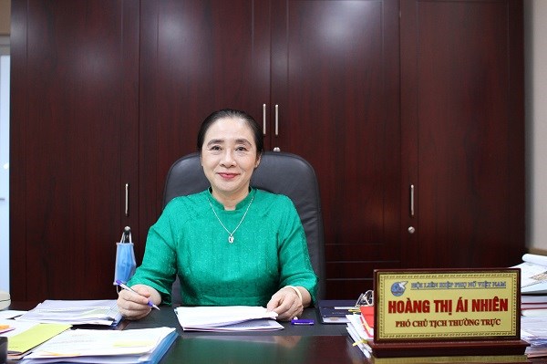 Bà Hoàng Thị Ái Nhiên - Phó Chủ tịch Thường trực Hội LHPN Việt Nam.Ảnh: Nguyễn Thực