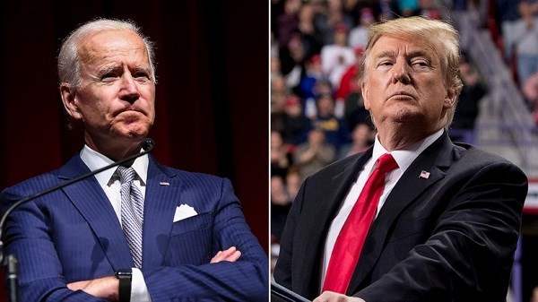 Hai ứng cử viên Tổng thống Mỹ: Donald Trump (phải) và Joe Biden)