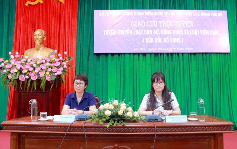 Chuyên gia Vũ Minh Huyền (ảnh trái) Không được đơn phương chấm dứt hợp đồng với lao động nữ đang nuôi con dưới 12 tháng tuổi