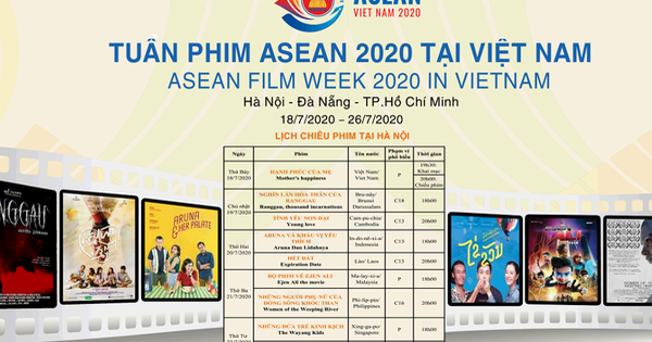 Tuần phim ASEAN tổ chức tại 3 thành phố lớn - ảnh 1