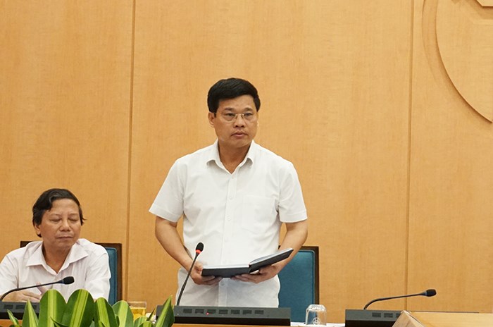 Đồng chí Ngô Văn Quý phát biểu tại cuộc họp