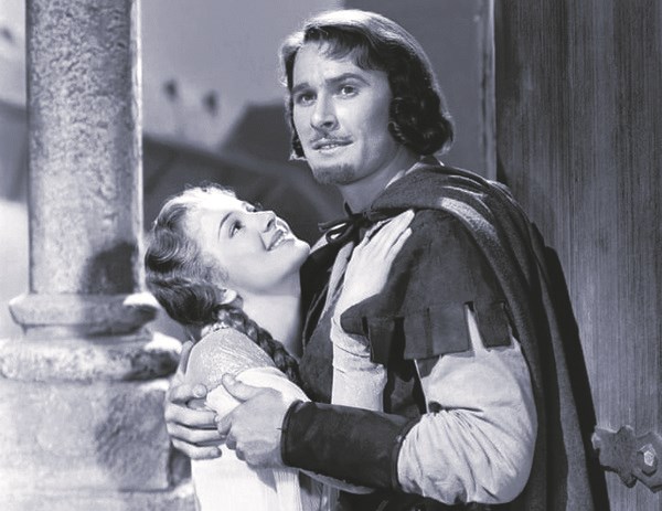 Nét đẹp ngây thơ của Olivia de Havilland khi bà mới 22 tuổi và đóng trong bộ phim The Adventures of Robin Hood bên cạnh tài tử Errol Flynn